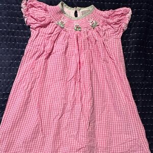 Girl’s size 6 Lil Cactus pink Easter dress with beautiful detail and embroidery